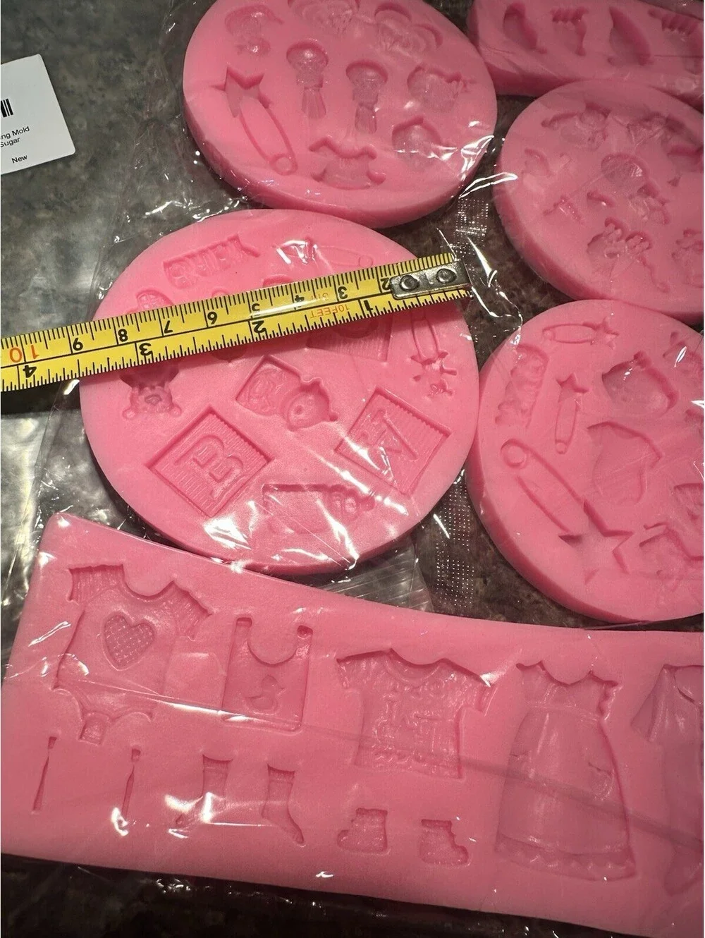 6 Pack Cute Baby Silicone Fondant Mold Cake Decorating Chocolate Candy Mold